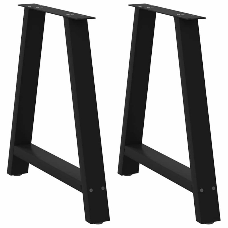 Picioare de masă în formă de A, 2 buc., negru, 70x(72-73) cm, oțel - WOODBB2081 Picioare de masă în formă de A, 2 buc., negru, 70x(72-73) cm, oțel - WOODBB2081