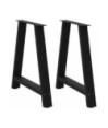 Picioare de masă în formă de A, 2 buc., negru, 70x(72-73) cm, oțel - WOODBB2081 Picioare de masă în formă de A, 2 buc., negru, 70x(72-73) cm, oțel - WOODBB2081