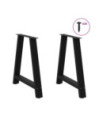 Picioare de masă în formă de A, 2 buc., negru, 70x(72-73) cm, oțel - WOODBB2081 Picioare de masă în formă de A, 2 buc., negru, 70x(72-73) cm, oțel - WOODBB2081