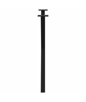 Picioare de masă în formă de X, 2 buc., negru, 80x(72-73) cm, oțel - WOODBB2082