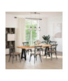 Picioare de masă în formă de A, 2 buc., negru, 50x(72-73) cm, oțel - WOODBB2083