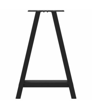Picioare de masă în formă de A, 2 buc., negru, 50x(72-73) cm, oțel - WOODBB2083