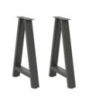 Picioare de masă în formă de A, 2 buc., antracit, 50x(72-73) cm, oțel - WOODBB2084 Picioare de masă în formă de A, 2 buc., antracit, 50x(72-73) cm, oțel - WOODBB2084