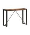 Masă consolă, 110 x 35 x 76 cm, lemn reciclat, cu aspect industrial - WOODBB224