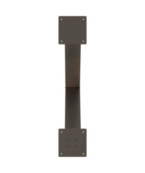Picioare de masă în formă de X, 2 buc., oțel natural, 80x(72-73) cm - WOODBB2085