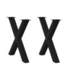 Picioare de masă în formă de X, 2 buc., negru, 70x(72-73) cm, oțel - WOODBB2086 Picioare de masă în formă de X, 2 buc., negru, 70x(72-73) cm, oțel - WOODBB2086
