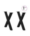 Picioare de masă în formă de X, 2 buc., negru, 70x(72-73) cm, oțel - WOODBB2086 Picioare de masă în formă de X, 2 buc., negru, 70x(72-73) cm, oțel - WOODBB2086