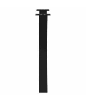 Picioare de masă în formă de X, 2 buc., negru, 70x(72-73) cm, oțel - WOODBB2086