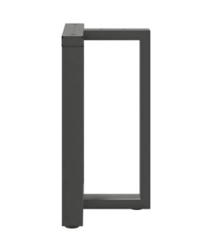 Picioare de masă în formă de T, 2 buc., antracit, 60x35x(72-73) cm, oțel - WOODBB2089