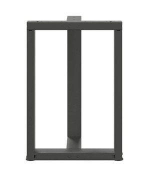 Picioare de masă în formă de T, 2 buc., antracit, 60x35x(72-73) cm, oțel - WOODBB2089