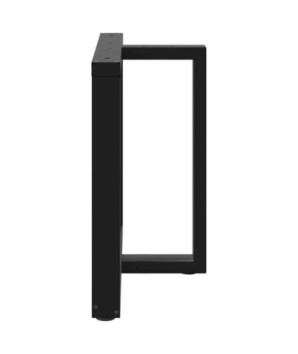 Picioare de masă în formă de T, 2 buc., negru, 100x35x(72-73) cm, oțel - WOODBB2090