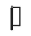 Picioare de masă în formă de T, 2 buc., negru, 100x35x(72-73) cm, oțel - WOODBB2090