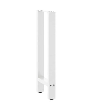 Picioare masă consolă, albe, 2 buc., 38x(72-73) cm, oțel - WOODBB2091