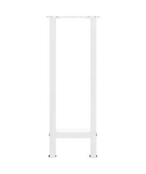 Picioare masă consolă, albe, 2 buc., 38x(72-73) cm, oțel - WOODBB2091
