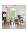 Picioare de masă antracit, 2 buc., 60x(72-73) cm, oțel - WOODBB2092