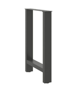 Picioare de masă antracit, 2 buc., 60x(72-73) cm, oțel - WOODBB2092