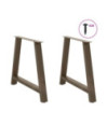 Picioare de masă în formă de A, 2 buc., 100x(72-73) cm, oțel - WOODBB2095
