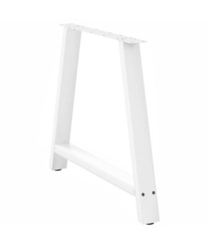 Picioare de masă în formă de A, 2 buc., alb, 100x(72-73) cm, oțel - WOODBB2096