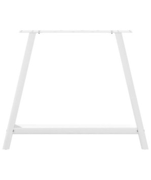 Picioare de masă în formă de A, 2 buc., alb, 100x(72-73) cm, oțel - WOODBB2096
