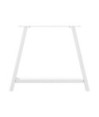 Picioare de masă în formă de A, 2 buc., alb, 100x(72-73) cm, oțel - WOODBB2096