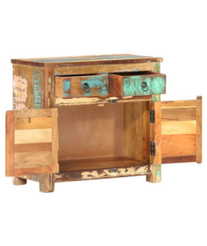 Servantă vintage living, din lemn masiv reciclat, cu 2 sertare, 2 uși, handmade
