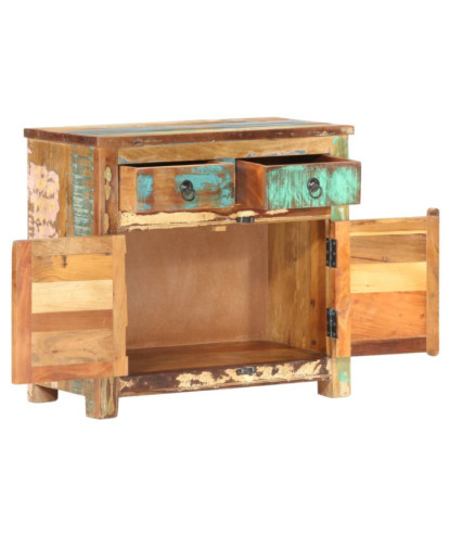 Servantă vintage living, din lemn masiv reciclat, cu 2 sertare, 2 uși, handmade