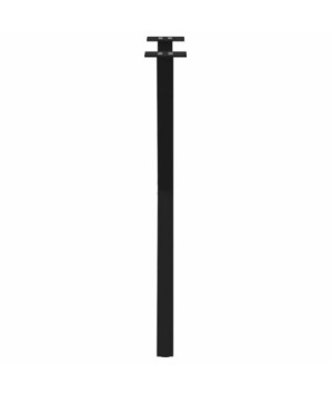 Picioare de masă în formă de X, 2 buc., negru, 50x(72-73) cm, oțel - WOODBB2098