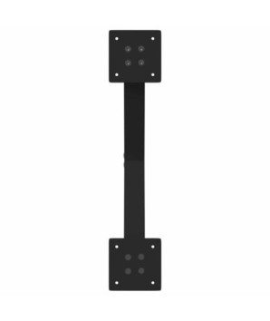 Picioare de masă în formă de X, 2 buc., negru, 50x(72-73) cm, oțel - WOODBB2098