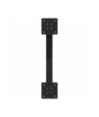 Picioare de masă în formă de X, 2 buc., negru, 50x(72-73) cm, oțel - WOODBB2098
