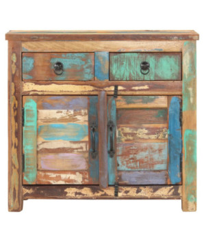 Servantă vintage living, din lemn masiv reciclat, cu 2 sertare, 2 uși, handmade