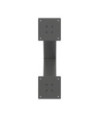 Picioare de masă în formă de X, 2 buc., antracit, 60x(72-73) cm, oțel - WOODBB2099