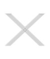 Picioare de masă în formă de X, 3 buc., alb, 90x(72-73) cm, oțel - WOODBB2100 Picioare de masă în formă de X, 3 buc., alb, 90x(72-73) cm, oțel - WOODBB2100