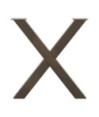 Picioare de masă în formă de X, 3 buc., oțel natural, 80x(72-73) cm - WOODBB2101