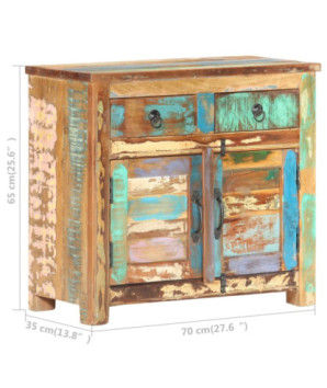 Servantă vintage living, din lemn masiv reciclat, cu 2 sertare, 2 uși, handmade