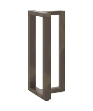 Picioare de masă de bar în formă de T, 2 buc., negru, 40x35x(90-91) cm, oțel - WOODBB2104