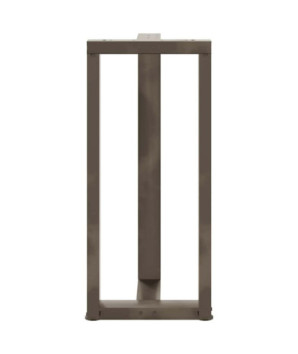 Picioare de masă de bar în formă de T, 2 buc., negru, 40x35x(90-91) cm, oțel - WOODBB2104
