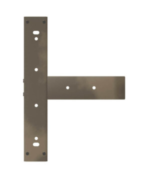 Picioare de masă de bar în formă de T, 2 buc., negru, 40x35x(90-91) cm, oțel - WOODBB2104