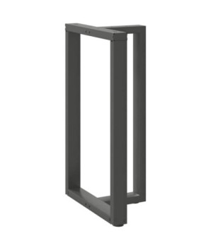 Picioare de masă de bar în formă de T, 2 buc., antracit, 60x35x(100-101) cm, oțel - WOODBB2105
