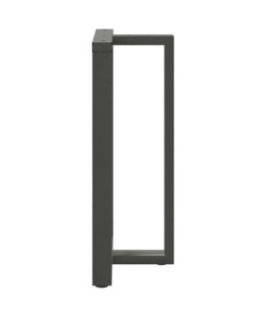 Picioare de masă de bar în formă de T, 2 buc., antracit, 60x35x(100-101) cm, oțel - WOODBB2105