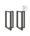 Picioare de masă de bar în formă de T, 2 buc., antracit, 60x35x(90-91) cm, oțel - WOODBB2106 Picioare de masă de bar în formă de T, 2 buc., antracit, 60x35x(90-91) cm, oțel - WOODBB2106