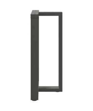 Picioare de masă de bar în formă de T, 2 buc., antracit, 60x35x(90-91) cm, oțel - WOODBB2106