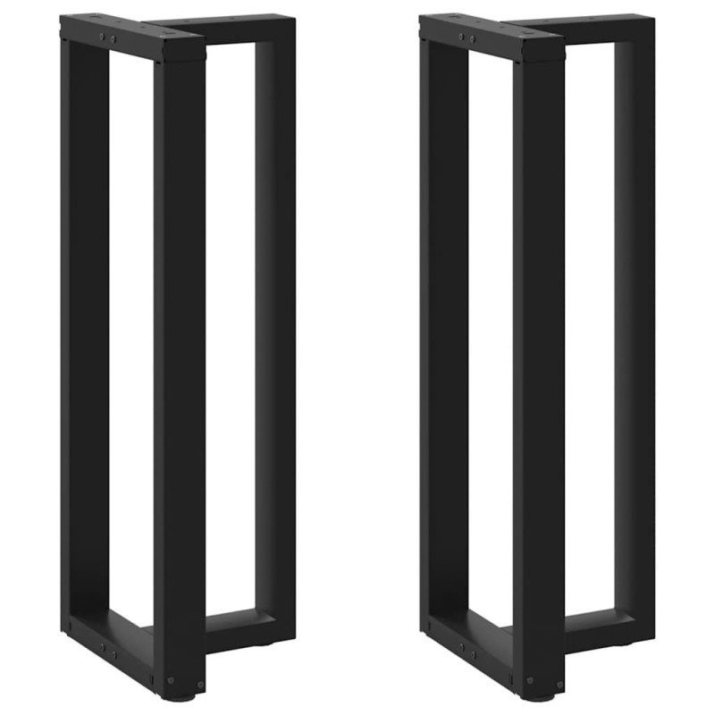 Picioare de masă de bar în formă de T, 2 buc., negru, 40x35x(110-111) cm, oțel - WOODBB2107 Picioare de masă de bar în formă de T, 2 buc., negru, 40x35x(110-111) cm, oțel - WOODBB2107