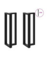 Picioare de masă de bar în formă de T, 2 buc., negru, 40x35x(110-111) cm, oțel - WOODBB2107 Picioare de masă de bar în formă de T, 2 buc., negru, 40x35x(110-111) cm, oțel - WOODBB2107