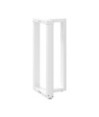 Picioare de masă de bar în formă de T, 2 buc., alb, 50x35x(90-91) cm, oțel - WOODBB2109