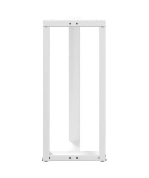Picioare de masă de bar în formă de T, 2 buc., alb, 50x35x(90-91) cm, oțel - WOODBB2109