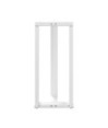 Picioare de masă de bar în formă de T, 2 buc., alb, 50x35x(90-91) cm, oțel - WOODBB2109