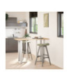 Picioare de masă de bar în formă de T, 2 buc., alb, 50x35x(100-101) cm, oțel - WOODBB2110 Picioare de masă de bar în formă de T, 2 buc., alb, 50x35x(100-101) cm, oțel - WOODBB2110