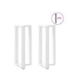 Picioare de masă de bar în formă de T, 2 buc., alb, 50x35x(100-101) cm, oțel - WOODBB2110 Picioare de masă de bar în formă de T, 2 buc., alb, 50x35x(100-101) cm, oțel - WOODBB2110