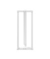 Picioare de masă de bar în formă de T, 2 buc., alb, 50x35x(100-101) cm, oțel - WOODBB2110 Picioare de masă de bar în formă de T, 2 buc., alb, 50x35x(100-101) cm, oțel - WOODBB2110
