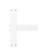 Picioare de masă de bar în formă de T, 2 buc., alb, 50x35x(100-101) cm, oțel - WOODBB2110 Picioare de masă de bar în formă de T, 2 buc., alb, 50x35x(100-101) cm, oțel - WOODBB2110